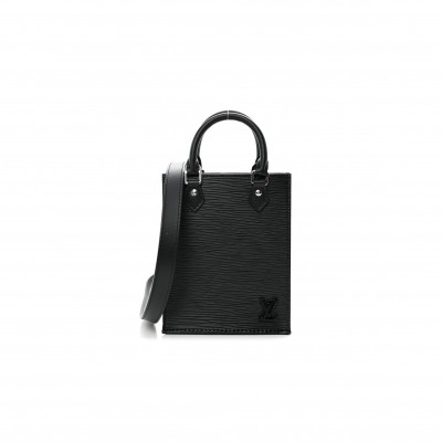 LOUIS VUITTON EPI PETIT SAC PLAT BLACK M69441 (17*14*5.5cm)